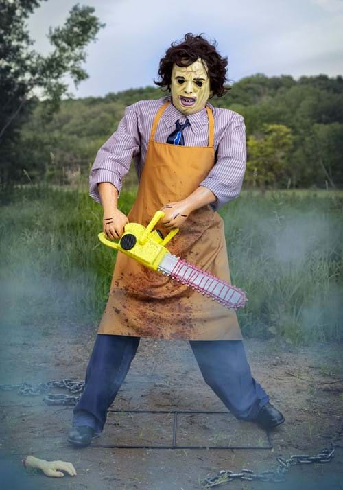 6FT Leatherface Animatronic Halloween Decoration - US 4103
