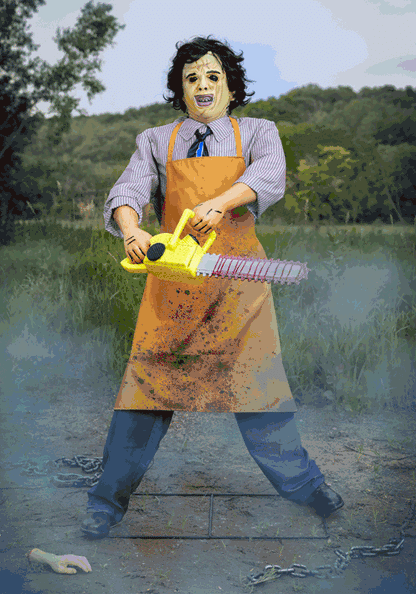 6FT Leatherface Animatronic Halloween Decoration - US 4103