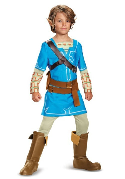 Legend of Zelda Breath of the Wild Boy's Dleuxe Link Costume - US 7341
