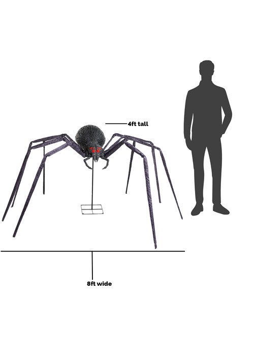 8.8FT Leggs the Giant Yard Spider Halloween Decoration - US 2691