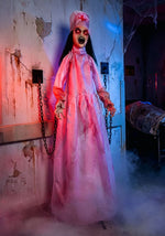 5.5FT Lethal Laudna the Chained Nurse Animatronic Decoration - Scream Saver - US 6118