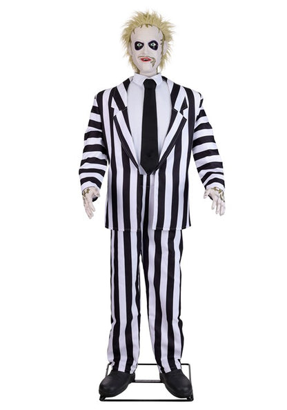 6FT Life-Size Animated Beetlejuice with 2 Outfits Decoration - US 3431