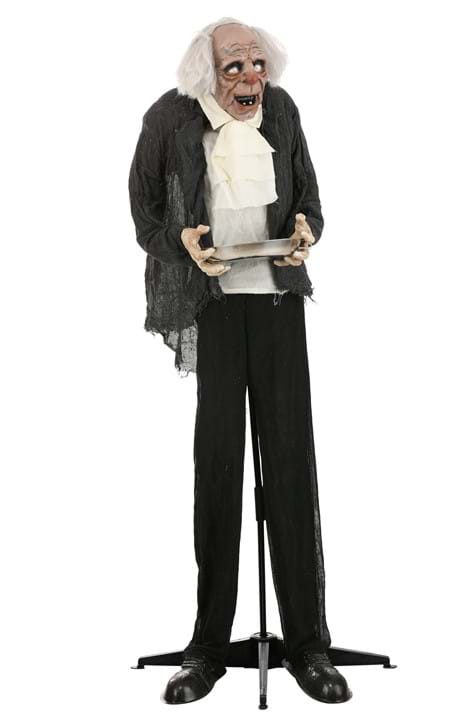 5FT Old Man Butler Greeting Animatronic Decoration - Scream Saver - US 3233