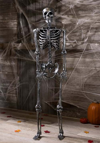 5FT Life Size Dark Grey Skeleton Decoration - US 6241