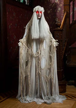 5.5FT Life-Size Venetian Victoria Standing Ghost Girl Halloween Decoration - US 4875
