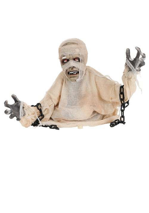 16-Inch Animated Life-Size Mummy Groundbreaker Decoration - US 6509