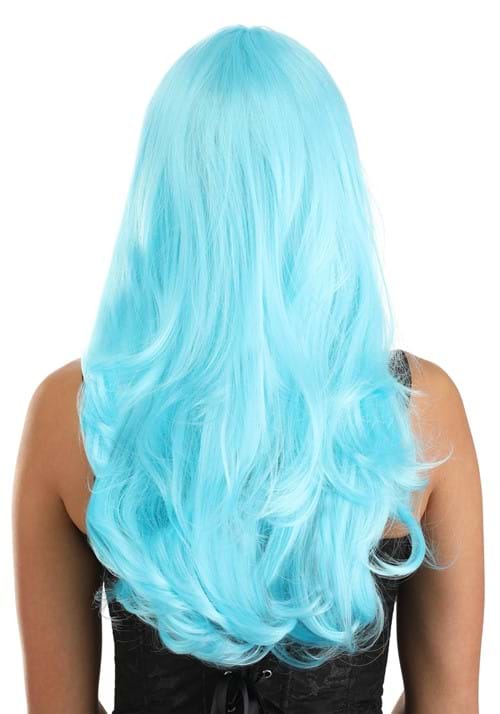 Light Blue Full Wavy Wig Accessory - US 4701