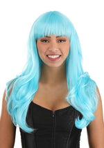 Light Blue Full Wavy Wig Accessory - US 4701