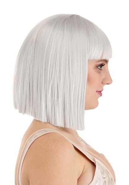 Light Gray Bob Costume Wig for Women - US 8416