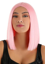 Light Pink Women's Long Bob Costume Wig - US 1436