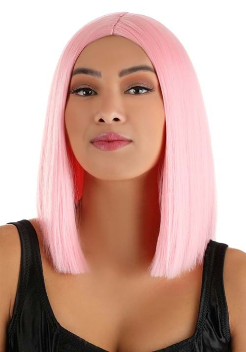 Light Pink Women's Long Bob Costume Wig - US 1436