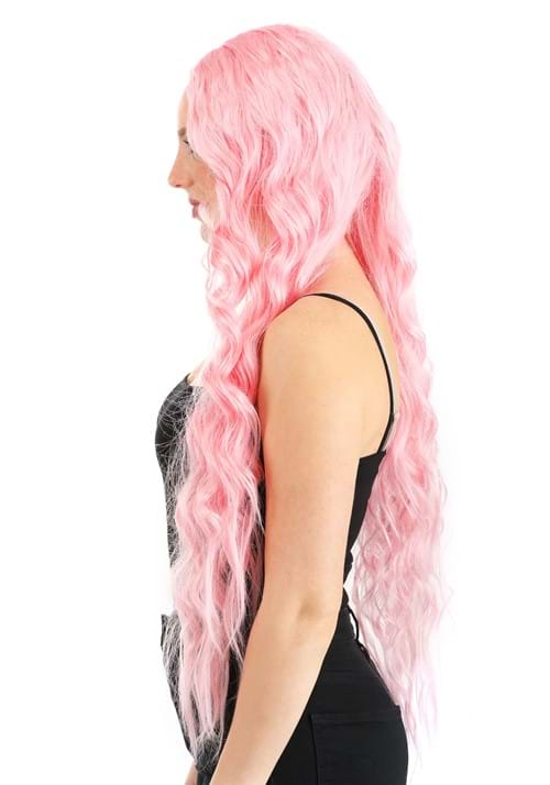 Light Pink Long Wavy Wig for Women - US 7582
