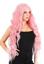 Light Pink Long Wavy Wig for Women - US 7582