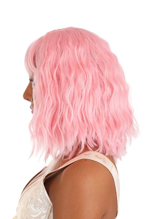 Light Pink Wavy Wig for Women - US 7659