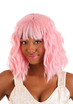 Light Pink Wavy Wig for Women - US 7659