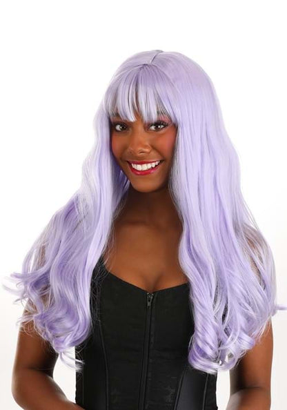 Light Purple Long Wavy Wig for Women - US 3346
