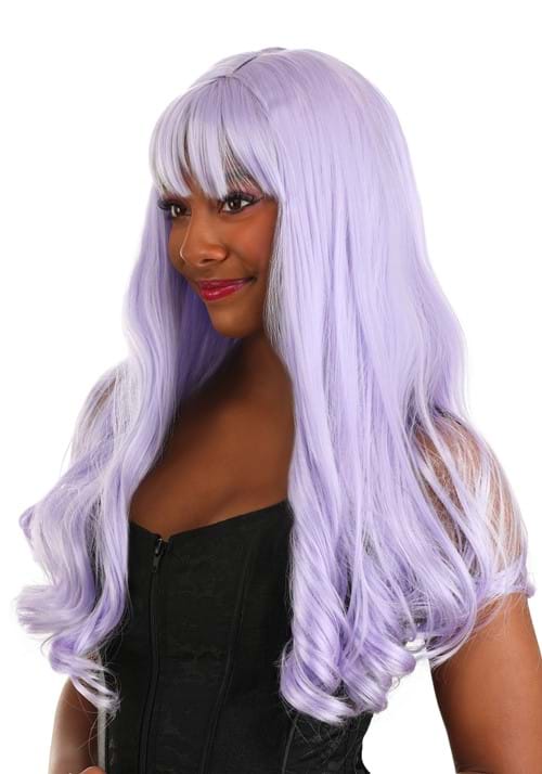 Light Purple Long Wavy Wig for Women - US 3346