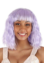 Light Purple Wavy Wig for Women - US 6407