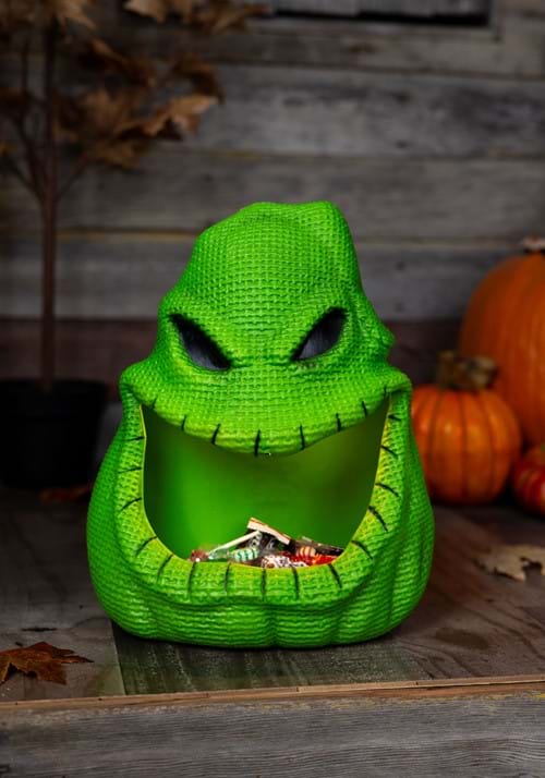 14-Inch Disney Oogie Boogie Light & Sound Candy Bowl Decoration - US 5877
