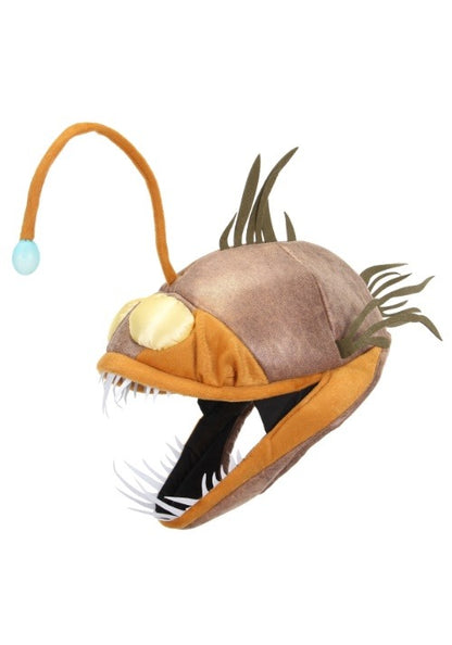 Light-Up Angler Fish Jawesome Costume Hat for Adults - US 7747