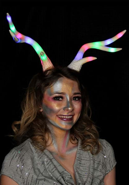 Light-Up Multicolor Deer LumenHorns Costume Antlers - US 0336
