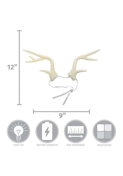 Light-Up Multicolor Deer LumenHorns Costume Antlers - US 0336