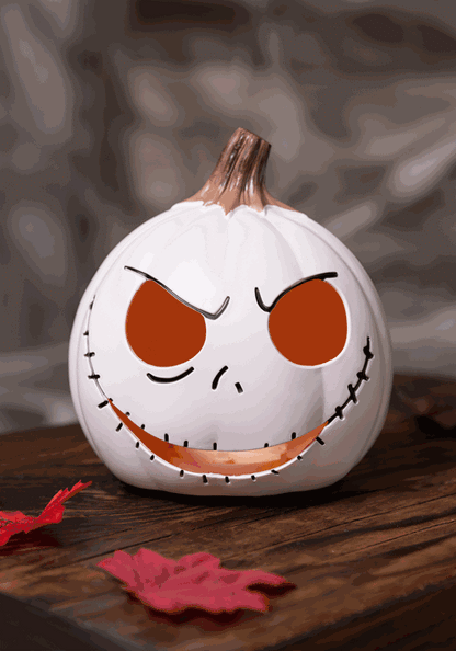 6-Inch Light Up Jack Skellington Pumpkin Decoration - US 1062