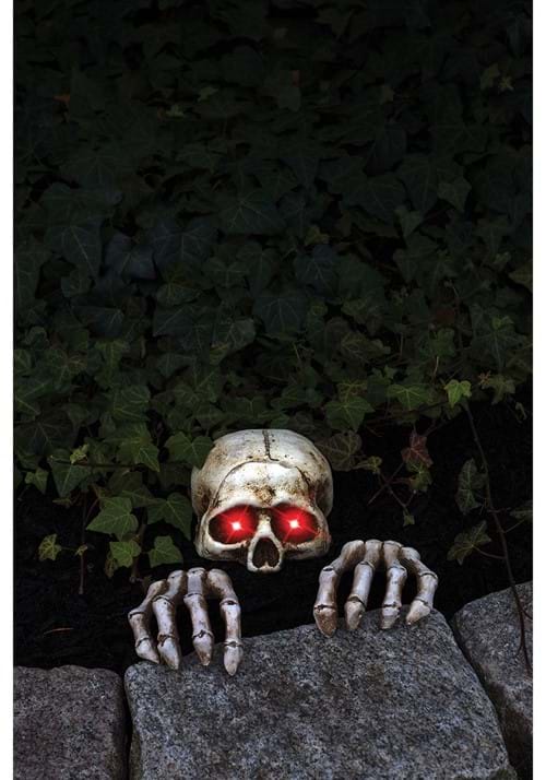 Light Up Skeleton Peeper Grave Breaker Halloween Prop - US 8207