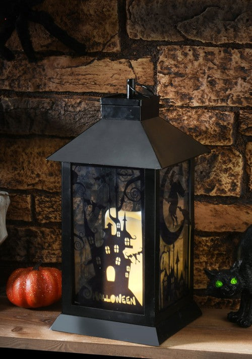16-Inch Light Up Witch Lantern Decoration - US 0402