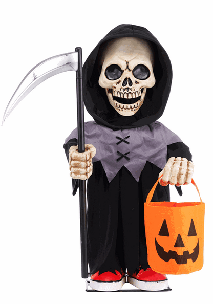 3FT Lil Boo Bonez the Rapping Reaper Animatronic Decoration - US 1488