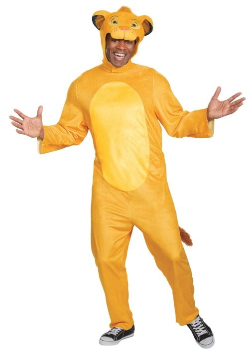 Lion King Animated Simba Jumpsuit Adult Costume - US 5861