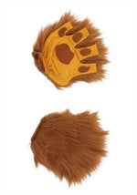 Adult Lion Paws Fingerless Gloves - US 8625