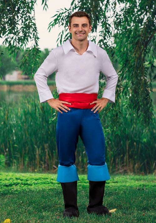 Plus Size Deluxe Little Mermaid Prince Eric Men's Costume - US 7749
