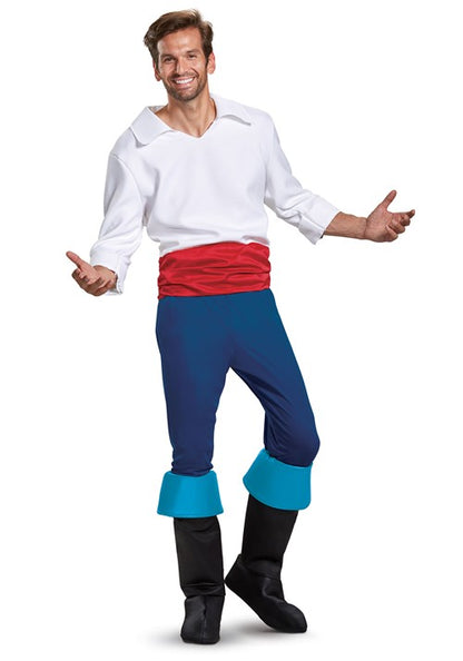 Plus Size Deluxe Little Mermaid Prince Eric Men's Costume - US 7749