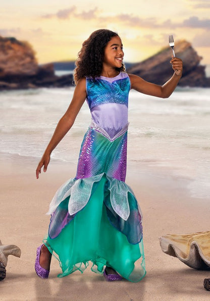 Girl's Little Mermaid Live Action Deluxe Ariel Costume Dress - US 0108