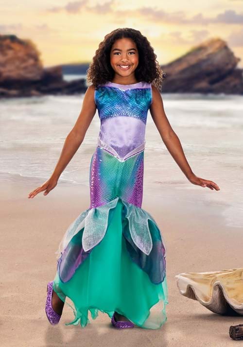 Girl's Little Mermaid Live Action Deluxe Ariel Costume Dress - US 0108