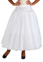 Deluxe Full Length Long White Petticoat - US 6025
