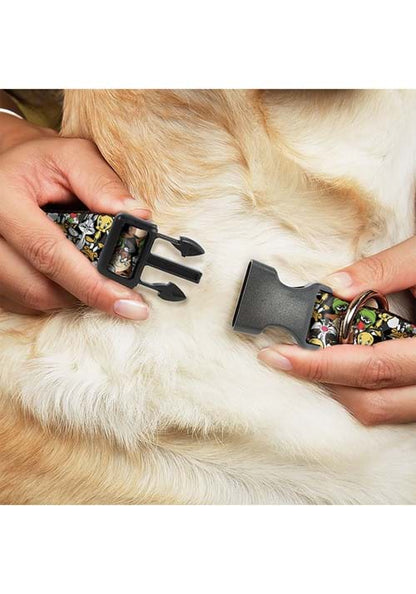 Looney Tunes 6-Character Collage Dog Collar - US 8782