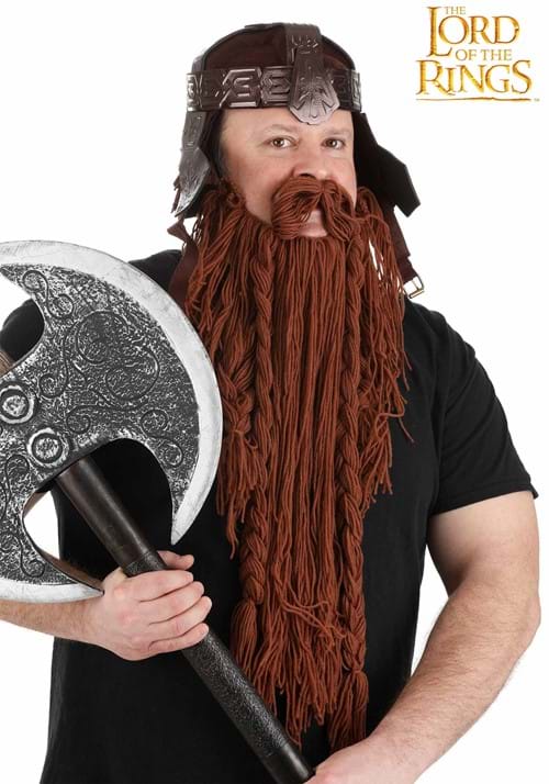 Men's Lord of the Rings Gimli Costume Hat and Beard Set - US 3124