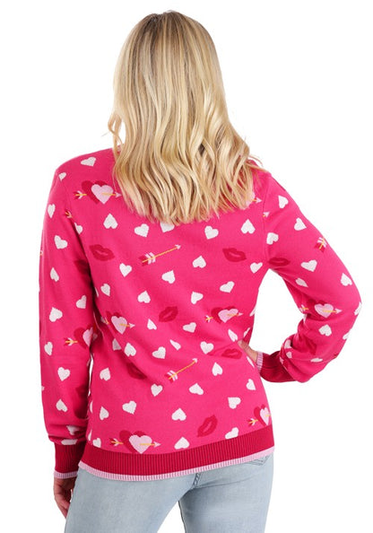 Adult Love A Lot Bear Valentine's Sweater - US 0800