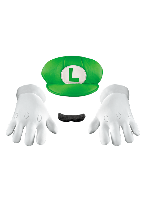 Super Mario Bros. Luigi Accessory Costume Kit for Adults - US 4548