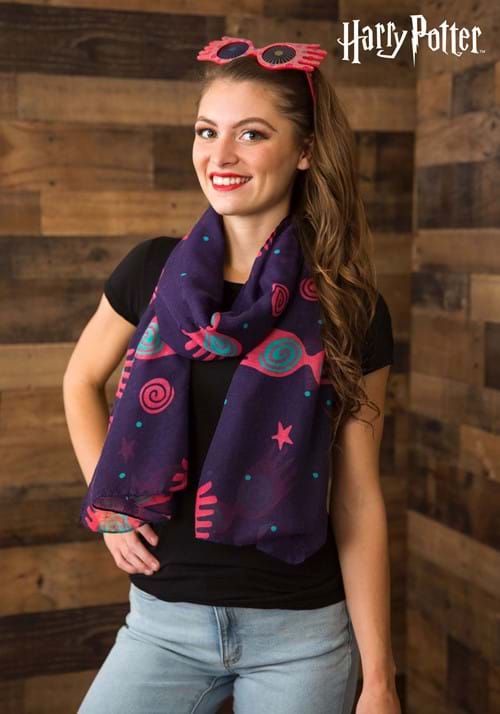 Luna Lovegood Spectrespecs Purple Lightweight Scarf - US 8883