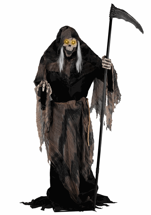 6 Foot Lunging Reaper Animatronic Seasonal Visions International Decoration - US 6035