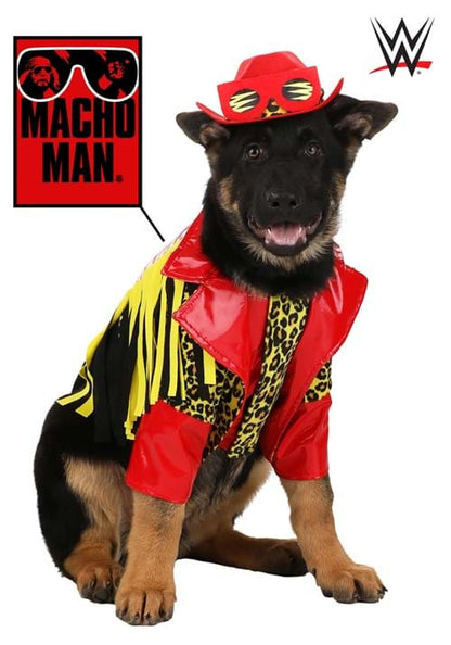 Macho Man Pet Costume for Dogs - US 9622