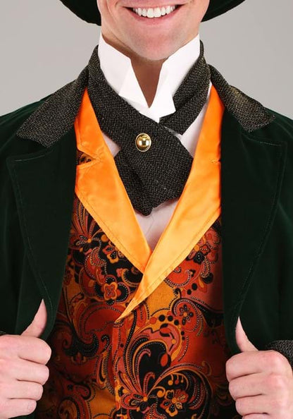 Deluxe Green Mad Hatter Costume for Men - US 1365