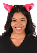 Magenta Anime Cat Ears Costume Headband - US 1425