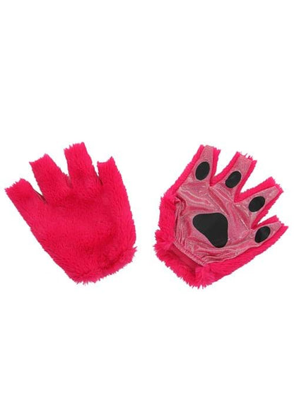 Fingerless Magenta Anime Cat Paws - US 7618