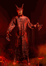 7.25FT Magmoor the Lava Demon Animated Halloween Decoration - US 6499