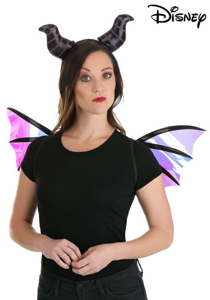 Maleficent Dragon Horns Headband & Wings Accessory Kit - US 4556