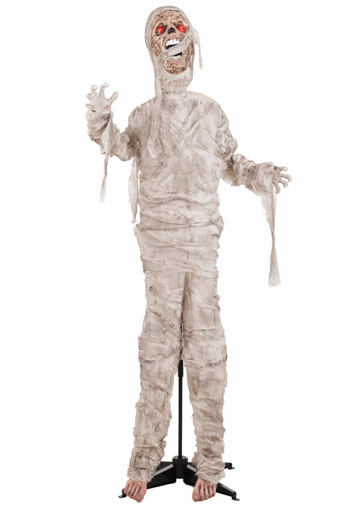 5.8FT Malunhotep the Bound Mummy Animatronic Decoration - Scream Saver - US 0676